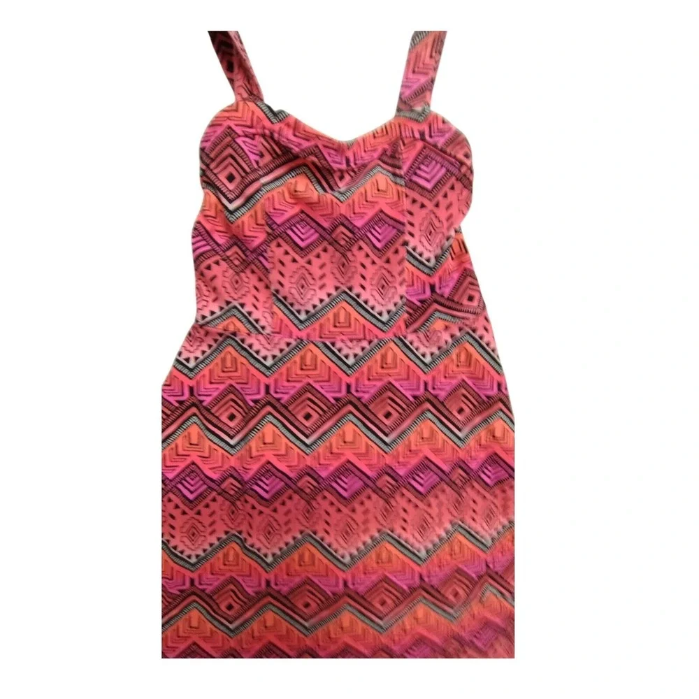 Justice Girls Pink‎ Geometric Sleeveless Dress Size 10 Summer